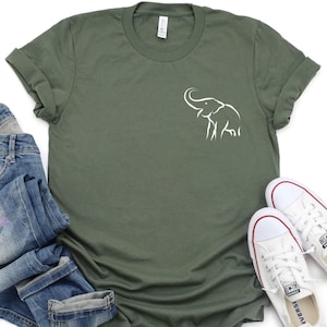 Elephant Shirt, Elephant Lover, Elephant Tee, Elephant   Shirt, Animal Lover Shirt, Cute Elephant Shirt, Elephant Shirt For Men