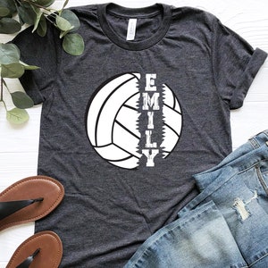 Chemise de volleyball personnalisée, Chemise de volleyball, Chemises de volleyball pour joueur, Chemise de l&#39;équipe de volleyball, Chemise personnalisée nom de joueur de volleyball