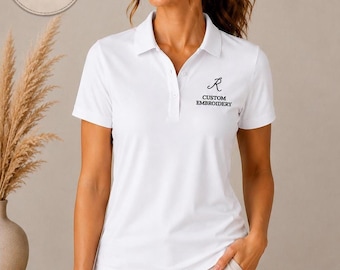 Custom Embroidered Polo Shirt: Women's Breathable Golf Top