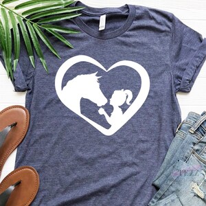 Horse Lover Shirt, Horse Heart Shirt, Horse Girl Shirt, Gift For Horse Owner, Horses Shirt, Equestrian Shirt, horse lover gift image 2