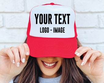 Personalized Trucker Cap, Custom Mesh Hat, Embroidered Trucker Hat, Custom Logo Cap, Adjustable Snapback, Gift for Him, Custom Name Hat