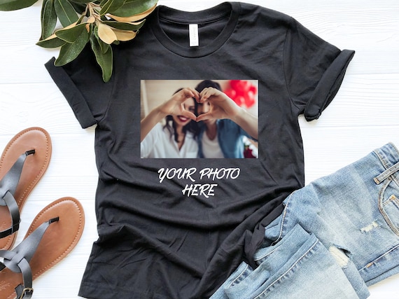 Custom Photo Shirt, Your Photo Shirts, Tshirt Photo, Valentines Day Gift, Gift For Her, Custom Anniversary Shirt, Gift For Him