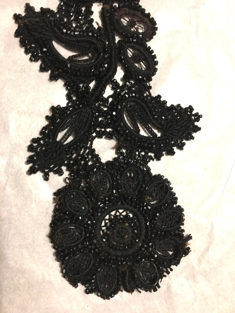 Victorian Beaded Appliques Vintage Etsy