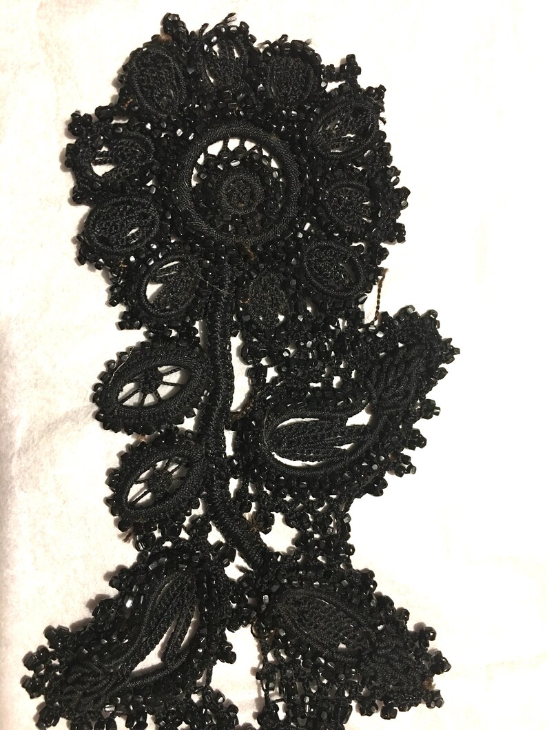 Victorian Beaded Appliques Vintage Etsy