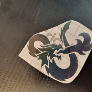 Holographic Iridescent Dungeons and Dragons Logo Vinyl Sticker
