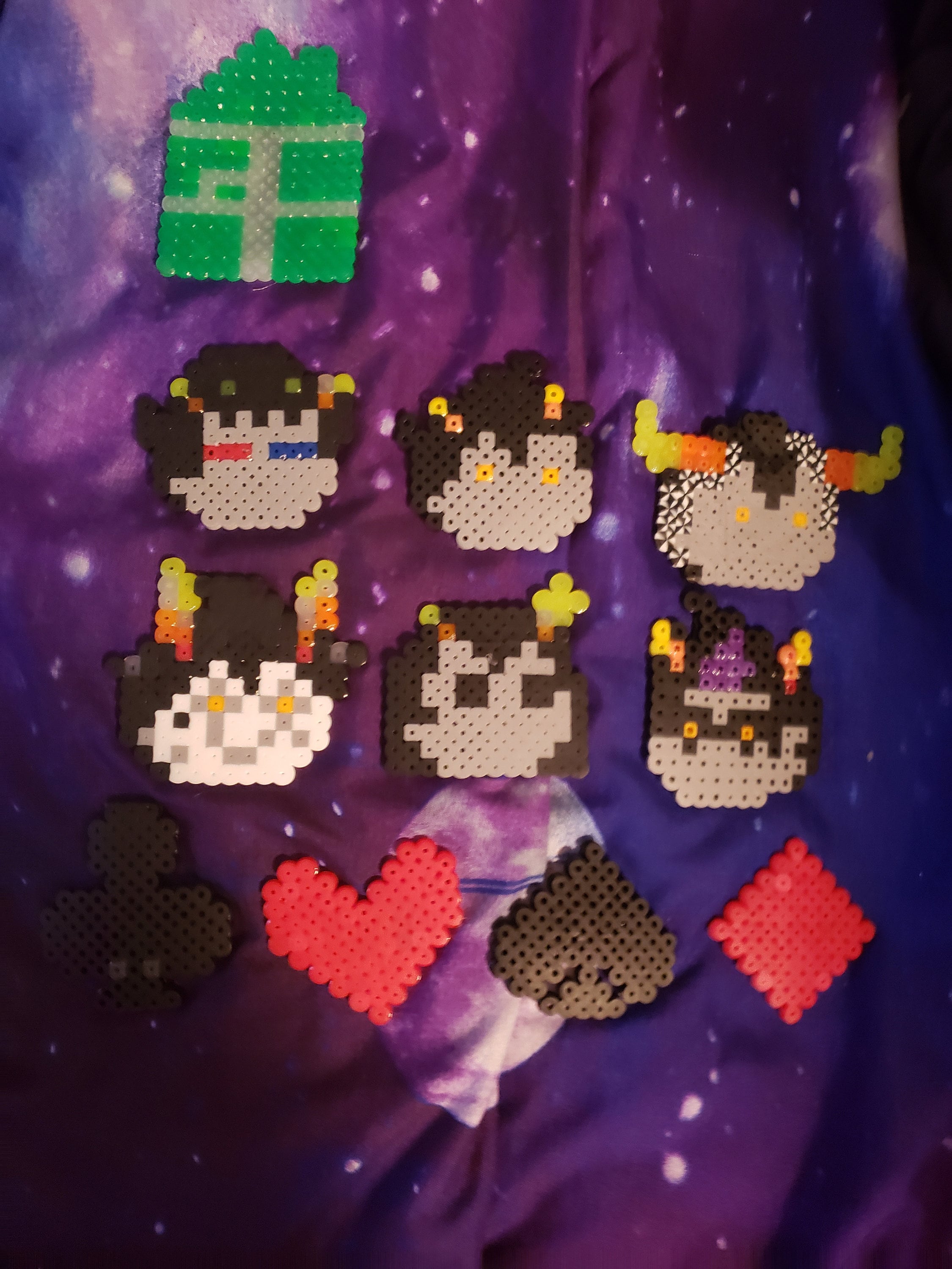 Set of Perler Bead Magnets Homestuck Trolls Quadrants Sburb