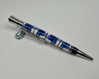 Bolígrafo giratorio ejecutivo artesanal en cromo