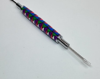 Descosedor cromado con hoja pequeña y estilete