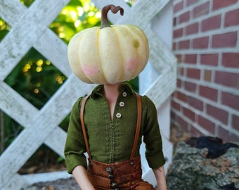 Peter Pumpkinhead - OOAK Repainted Doll