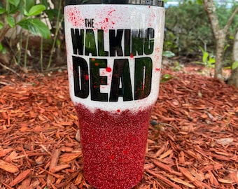 THE WALKING DEAD, Custom The Walking Dead Tumbler, Personalized The Walking Dead cup, Custom Glitter cup, Gift for The Walking Dead Lover