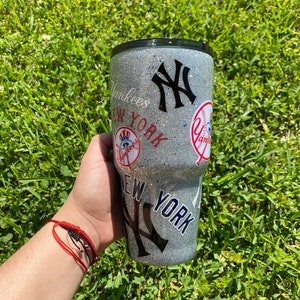 YANKEES CUP, Personalized Yankees Cup, Custom Glitter name cup, gift for Yankees Lover, Baseball Cup, Custom Giants Cup, Personalized Giant