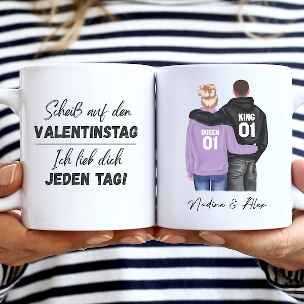 Tasse | Valentinstag personalisierbar mit Name Geschenk Liebe Partner Jahrestag