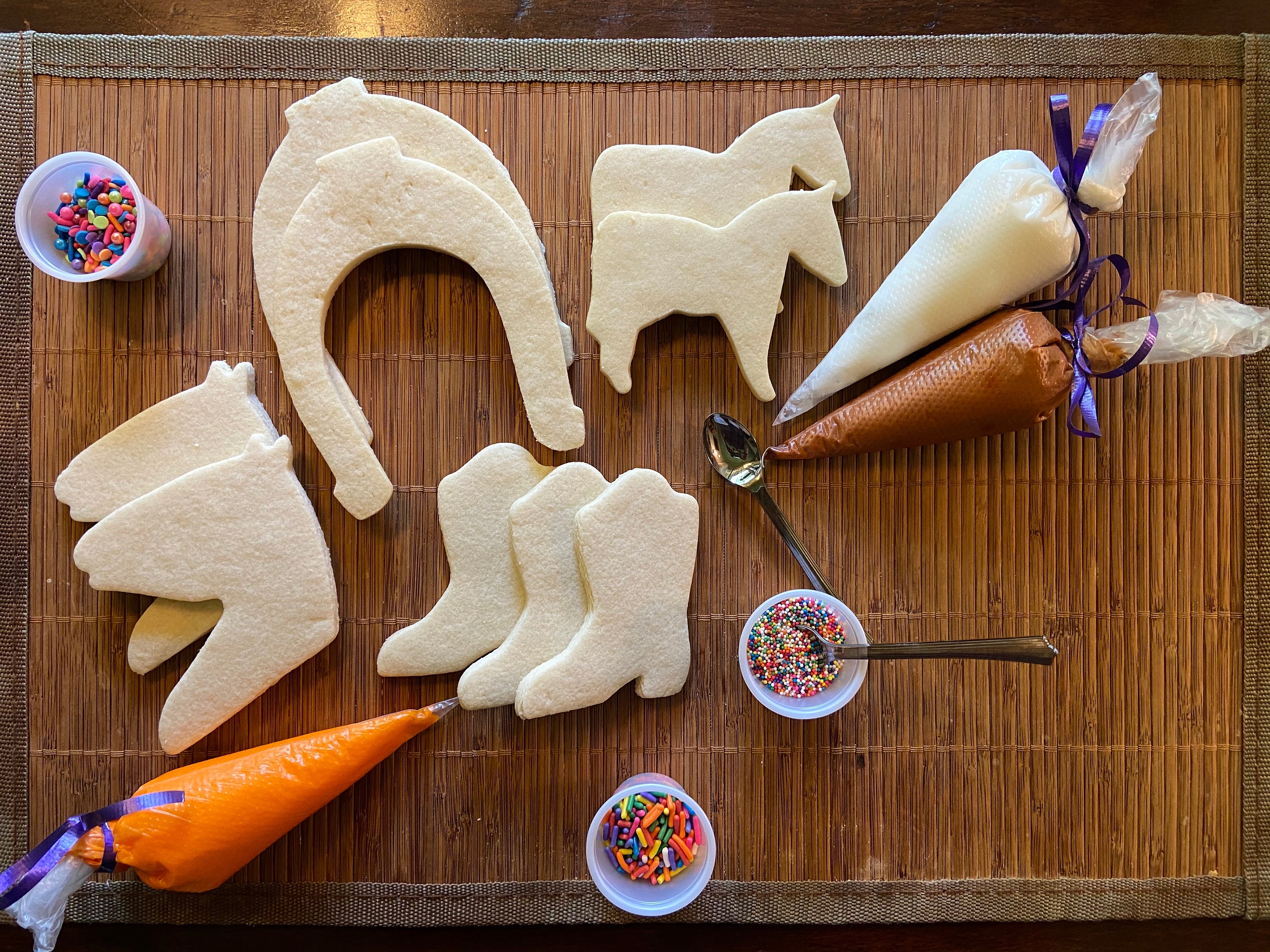 Horse Cookie Decorating Kit Horse Cookies Equestrian Cookie Etsy