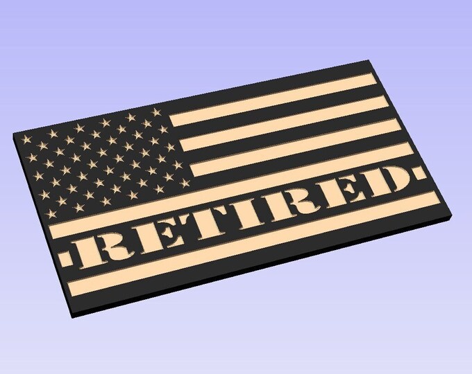 SVG File Retired Flag Digital Download svg file. Check out our 50 Flag SVG Bundle For Huge Savings!!