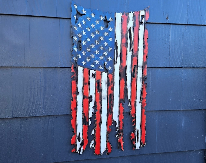 SVG File Draped Tattered Flag SVG File. Check Out Our 50 Flag SVG Bundle For Huge Savings!!!