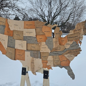 SVG Karte der Vereinigten Staaten von Amerika SVG-Datei für die Verwendung mit CNC und Lasern. Diese Datei ist auch in unserem 50 Flag svg Bundle erhältlich