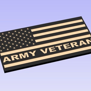 Plik SVG Army Veteran SVG Flag File. Sprawdź nasz pakiet 50 flag SVG, aby uzyskać ogromne oszczędności!!!