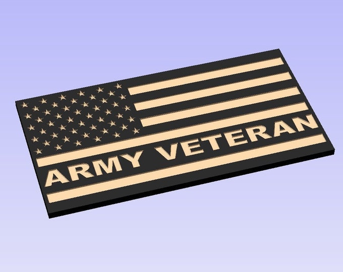 SVG File Army Veteran SVG Flag File. Check out our 50 Flag SVG Bundle For Huge Savings!!!