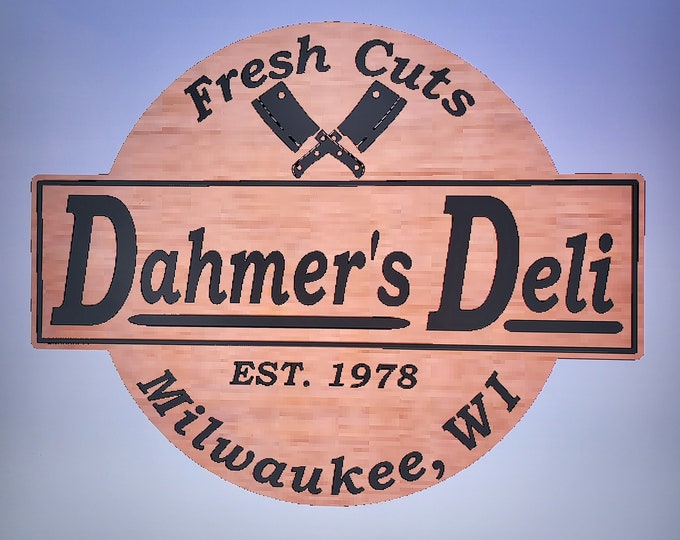 SVG Dahmer's Deli Sign Svg digital download file for your CNC or Laser engraving machine CNC cut file Laser cut file Halloween sign