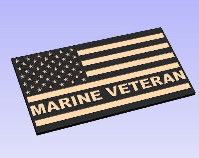 SVG Marine Veteran Flag SVG File. Check Out Our 50 Flag SVG Bundle For Huge Savings!!!