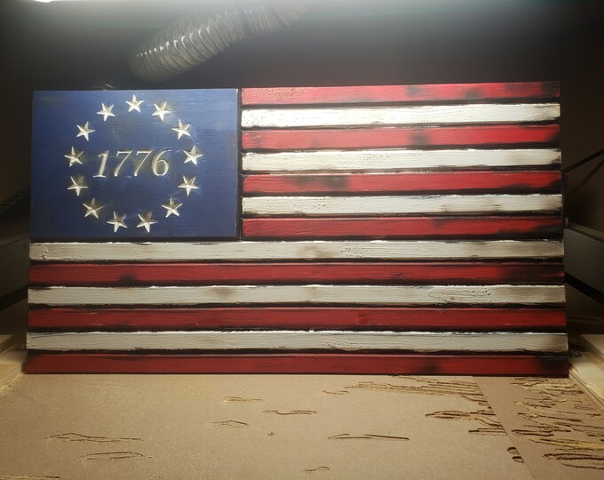 SVG 1776 flag V-carved  Flag File. Check out our 50 Flag SVG Bundle For Huge Savings!!