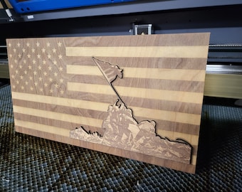 LightBurn Iwo Jima Flag File for Laser Engravers Marine Flag LightBurn software only. Check Out Our 50 Flag Svg Bundle For Huge Savings!!!
