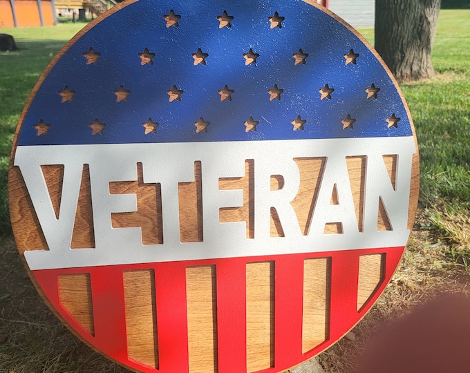 SVG Veteran Flag File. Check Out Our 50 Flag SVG Bundle For Huge Savings!!!