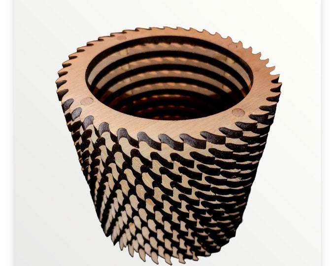 Laser Cut file Saw Blade Pen/Pencil Holder SVG and LightBurn File Scissor holder Tool Holder.