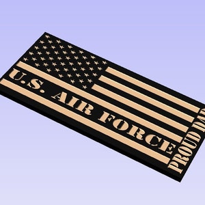 SVG File U.S. Air Force Proud Dad Flag SVG File. Check Out Our 50 Flag SVG Bundle For Huge Savings!!!