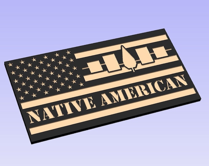 SVG Native American Flag Digital Download File For CNC and Laser Use CNC Cut File Laser Cut File Svg dfx format