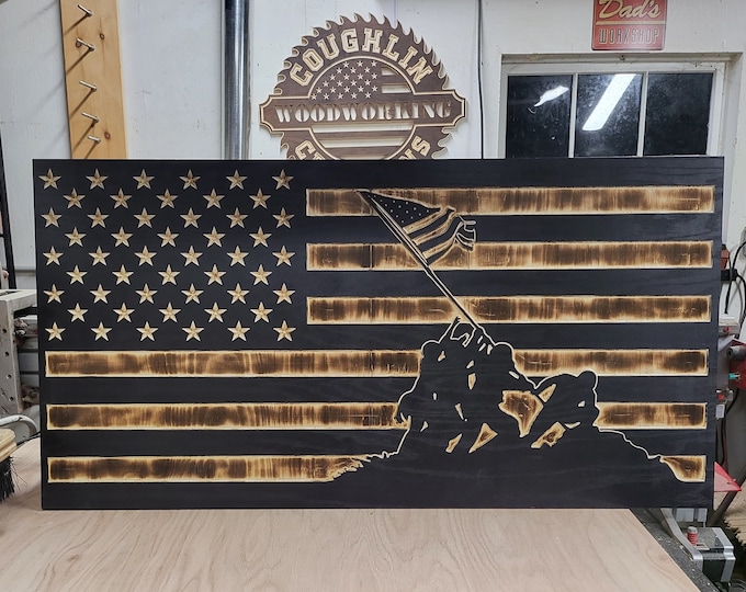SVG Iwo Jima marine Flag svg file for use with CNC or Laser. Check out our 50 Flag SVG Bundle For Huge Savings!!!