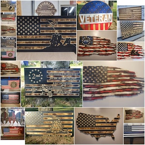 SVG 50 Flags!!!!! SVG cut file bundle with 50 flag files This includes every flag we have in our Etsy shop! CNC Files Laser Files