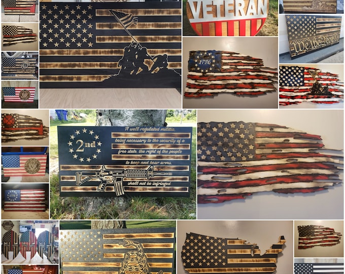 SVG 50 Flags!!!!! SVG cut file bundle with 50 flag files This includes every flag we have in our Etsy shop! CNC Files Laser Files