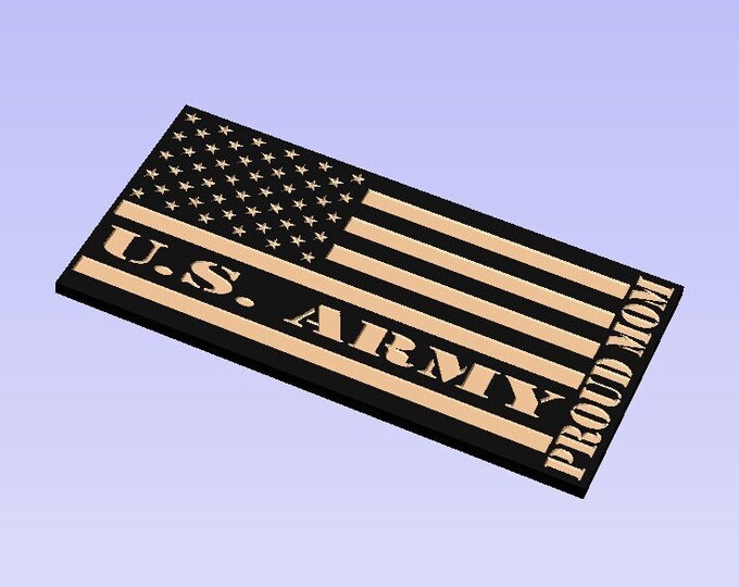 SVG File U.S. Army Proud Mom Flag SVG File. Check Out Our 50 Flag SVG Bundle For Huge Savings!!!
