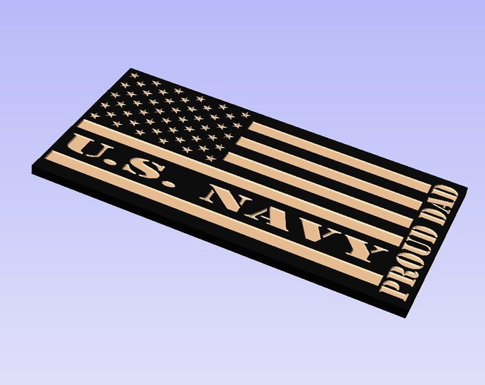 SVG File U.S. Navy Proud Dad Flag SVG File. Check Out Our 50 Flag Svg Bundle For Huge Savings!!!