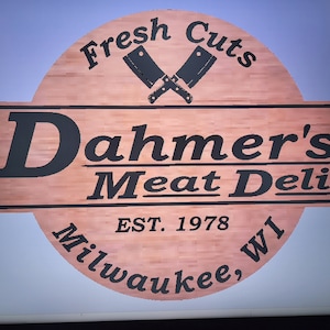 SVG Dahmer&#39;s Meat Deli Sign SVG file for your CNC or laser engraving machine Halloween sign cnc cut file laser cut file digital download