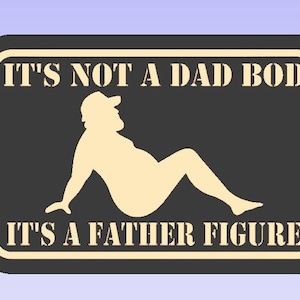 SVG Dad Bod Sign/Hat Patch Do użytku z laserami i CNC. Sprawdź nasz pakiet naszywek na czapki, aby uzyskać ogromne oszczędności!!!