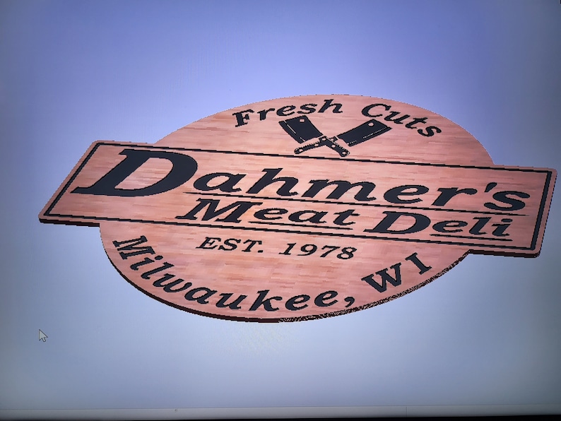 SVG Dahmer's Meat Deli Sign Svg/dfx File for Your CNC or Etsy Singapore