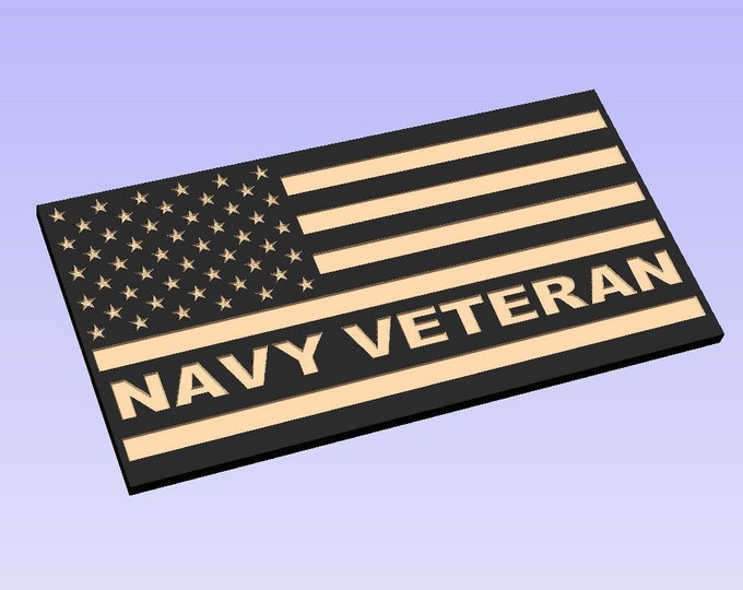 SVG File Navy Veteran Flag SVG File. Check Out Our 50 Flag SVG Bundle For Huge Savings!!!