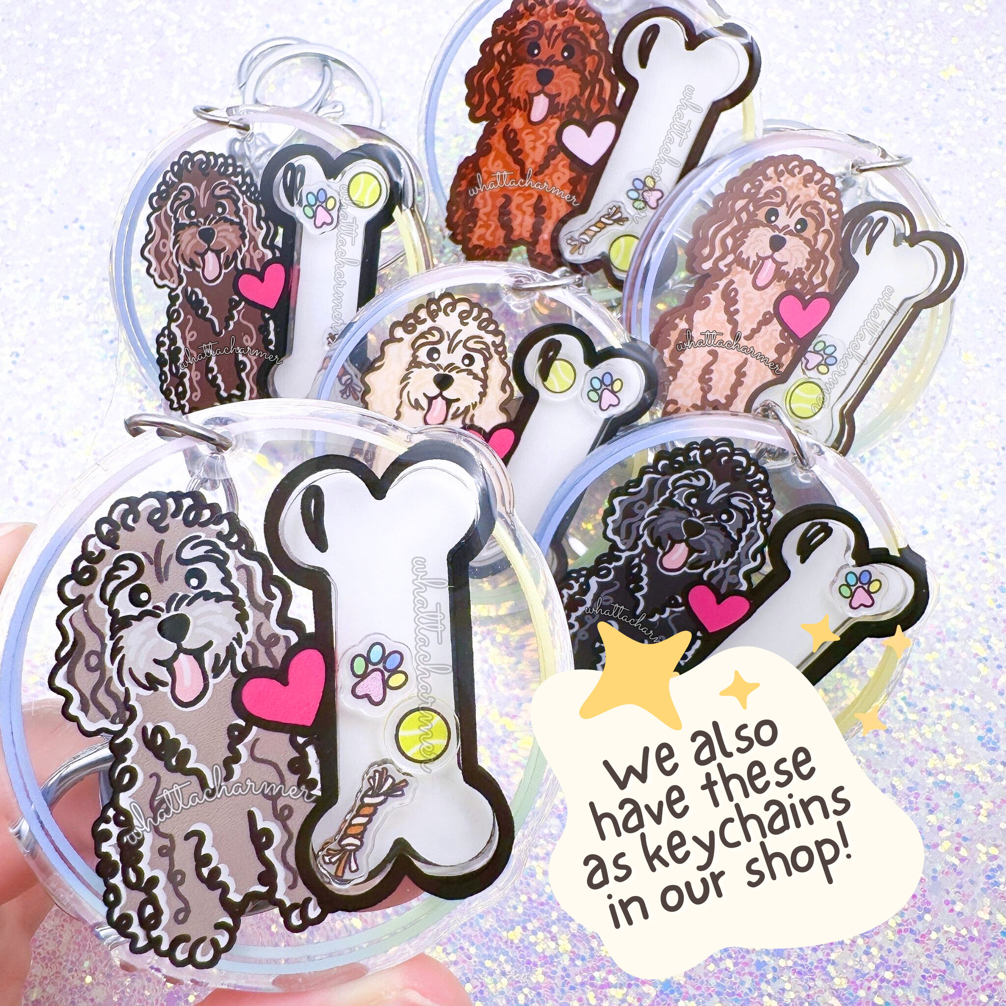 Black Poodle Badge Reel, Standard Poodle Mom Badge, Goldendoodle ID Holder, Doodle Dog Badge Holder, Labradoodle Reel, Pet Puppy ID Badge