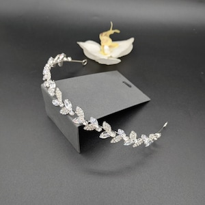 Princess tiara Crystal Toddler Girl  Headband  Hair Accessories Wedding Silver Color Bridal Hair Jewelry Trendy Prom Headpiece Gifts
