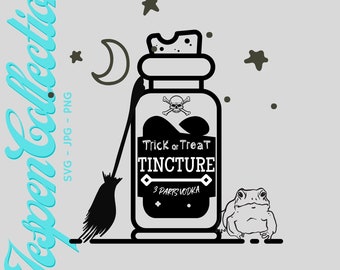 Trick or Treat Tincture "3 Parts Vodka" SVG PNG JPG