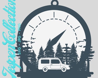 Camping and Compass Adventure SVG JPG PNG