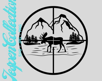 Moose Hunting SVG PNG JPG