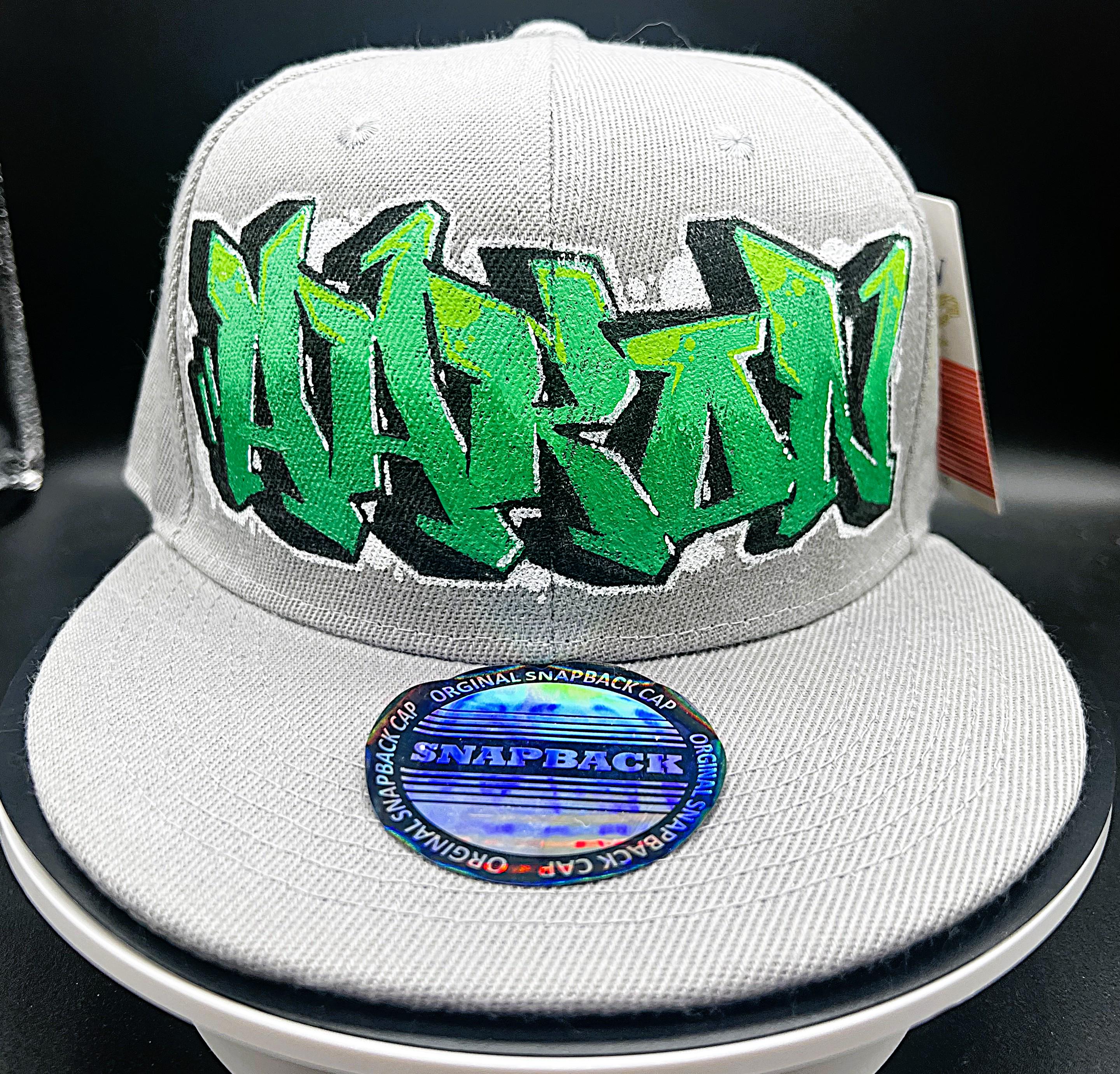 ✨ NEW Gray Graphic Graffiti Cap Graffiti Snapback Hat - Some Friends main image 4