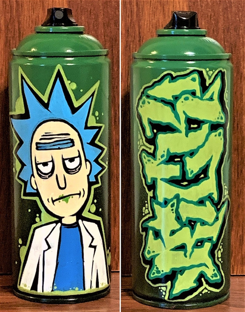 Custom graffiti spray paint can name letters lettering character theme personalized street art streetart aerosol painting acrylic spraycan image 3