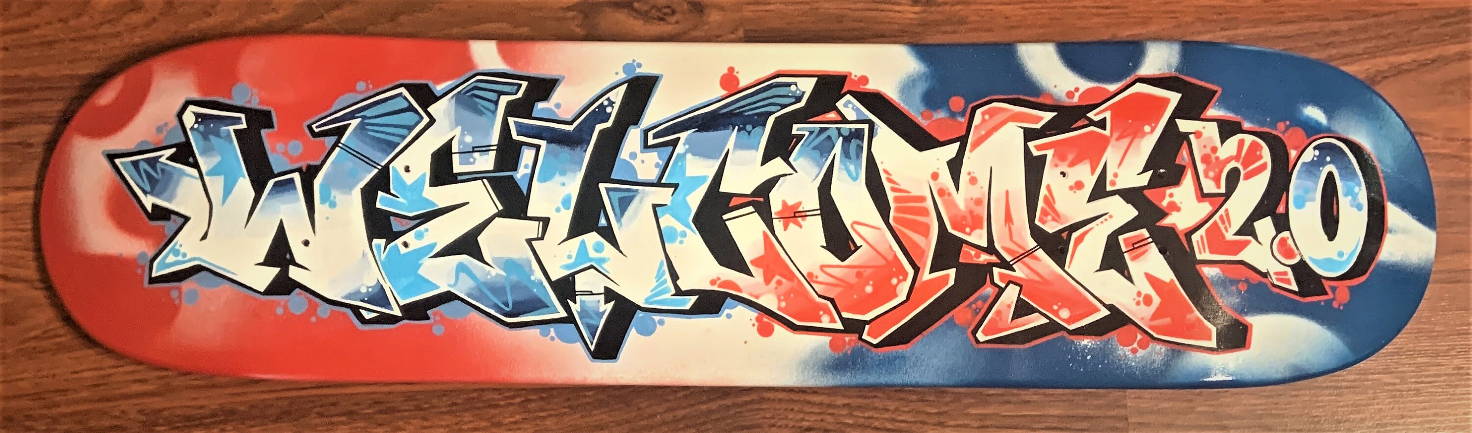 Custom Graffiti Skateboard Deck Personalized Lettering Etsy