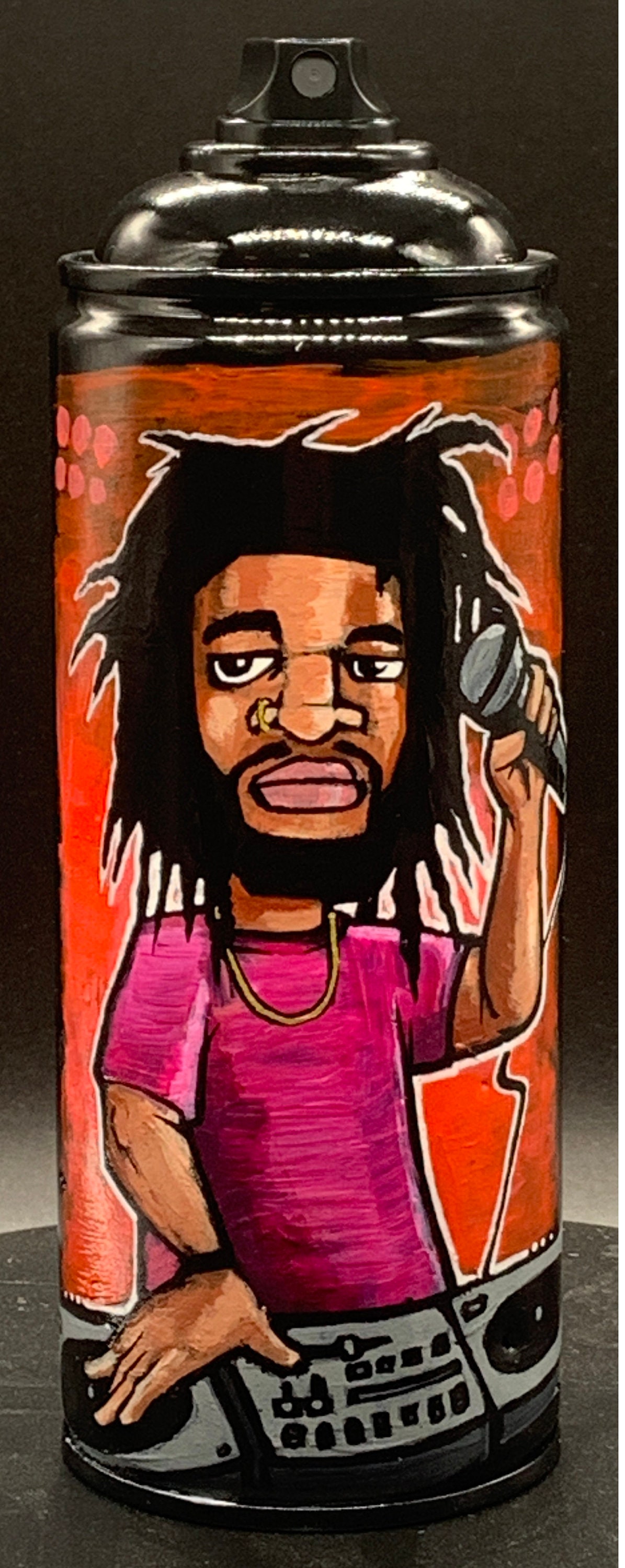 Custom Graffiti Cartoon Character on Spray Paint Can Etsy