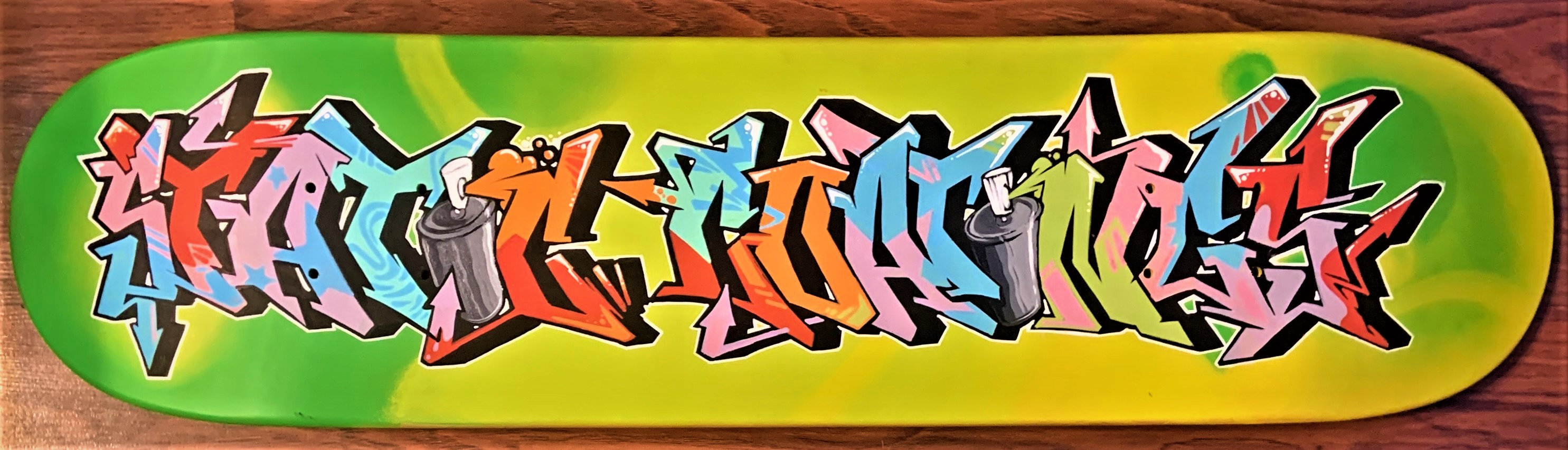Custom Graffiti Skateboard Deck Personalized Lettering Etsy