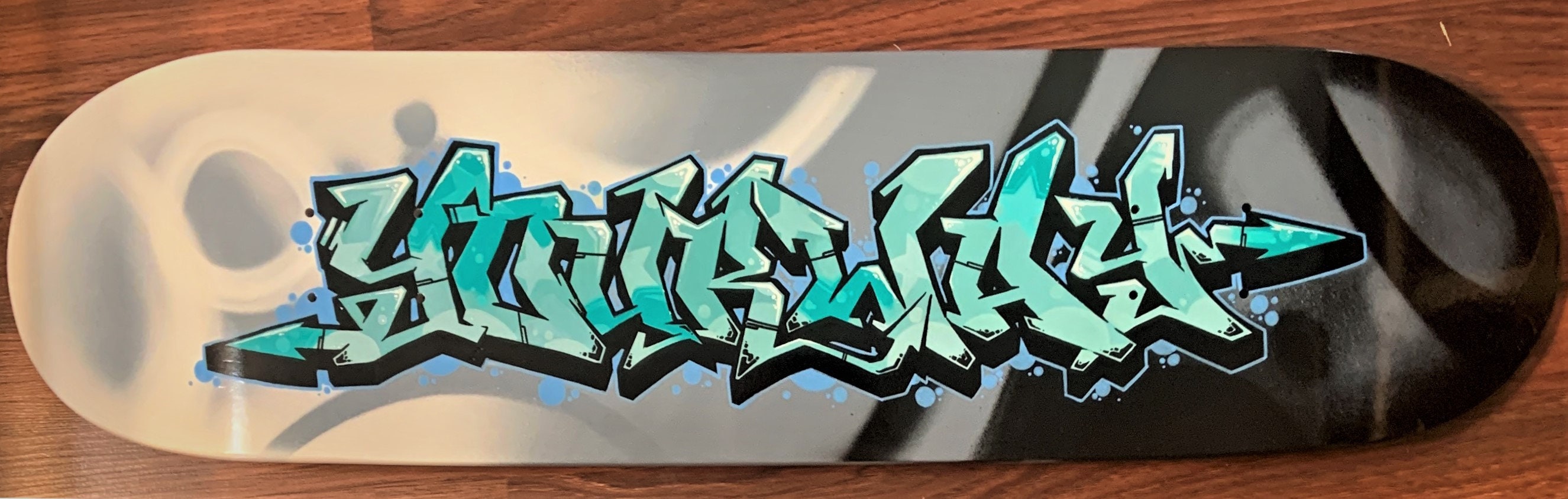 Custom Graffiti Skateboard Deck Personalized Lettering Etsy